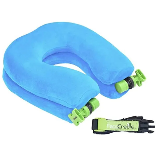 Face Cradle Lite Travel Pillow Blue Bluesize Small