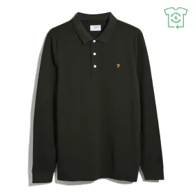 Farah Blanes Long Sleeve Polo Evergreen