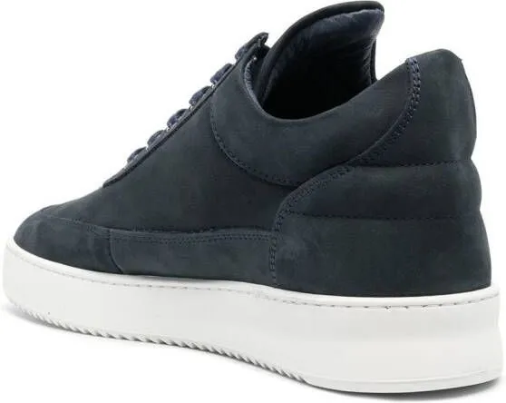 Filling Pieces low-top suede sneakers Blue