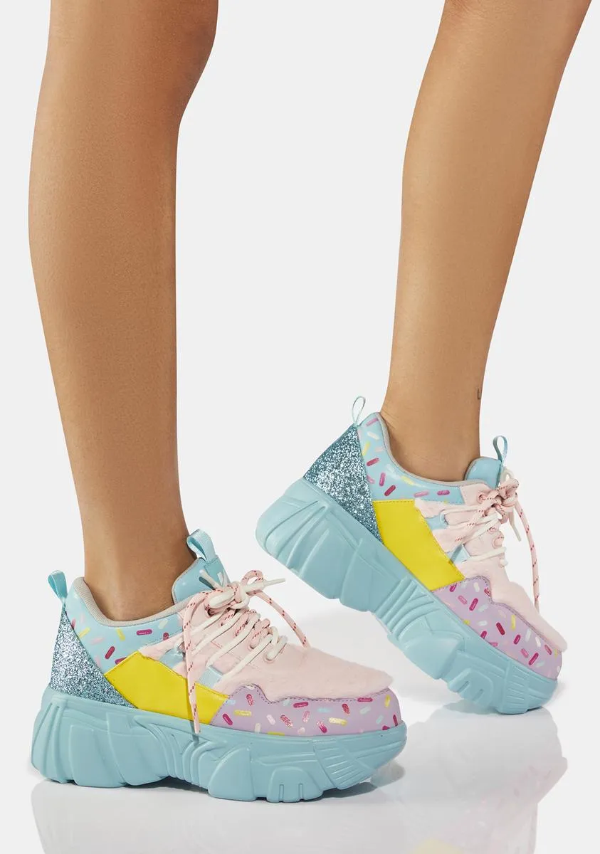 Fizz Wizz Bubblegum Platform Sneakers-