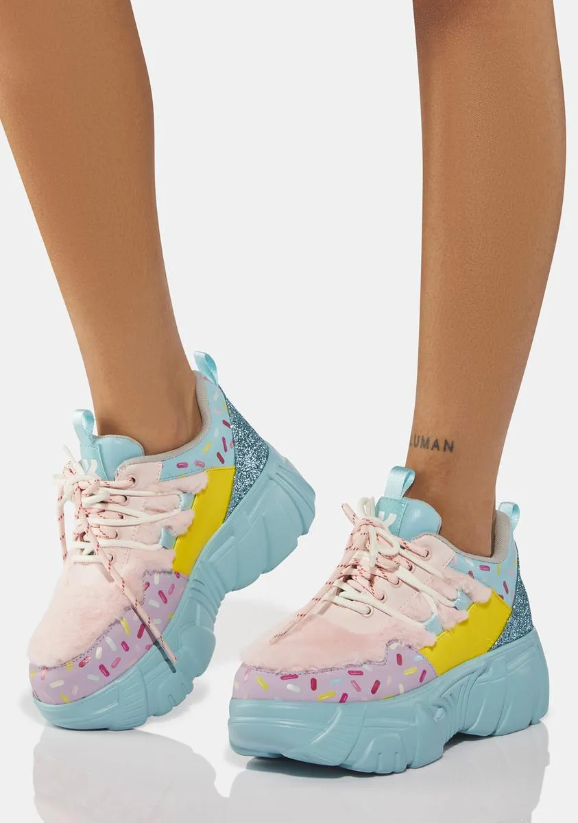 Fizz Wizz Bubblegum Platform Sneakers-