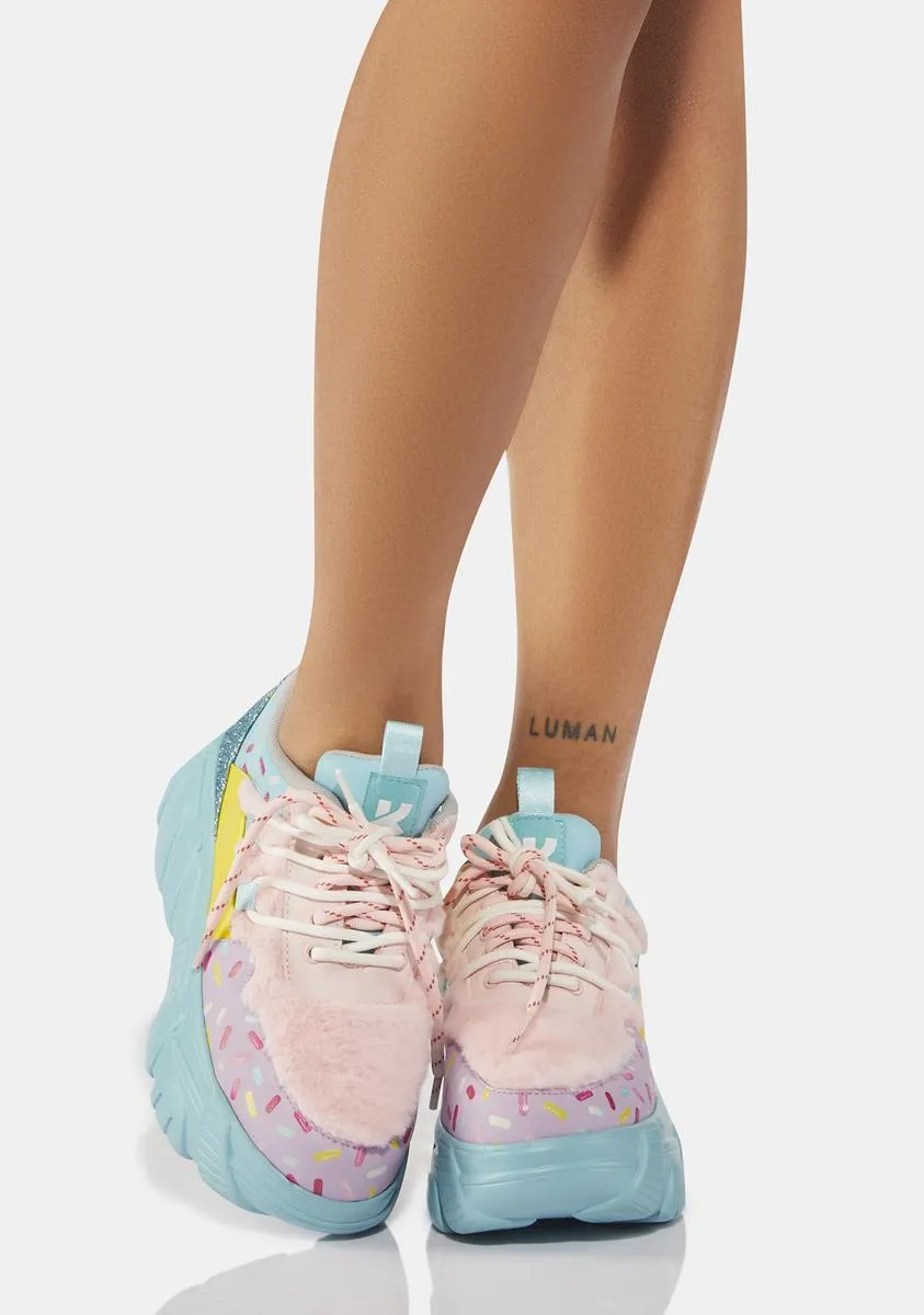 Fizz Wizz Bubblegum Platform Sneakers-