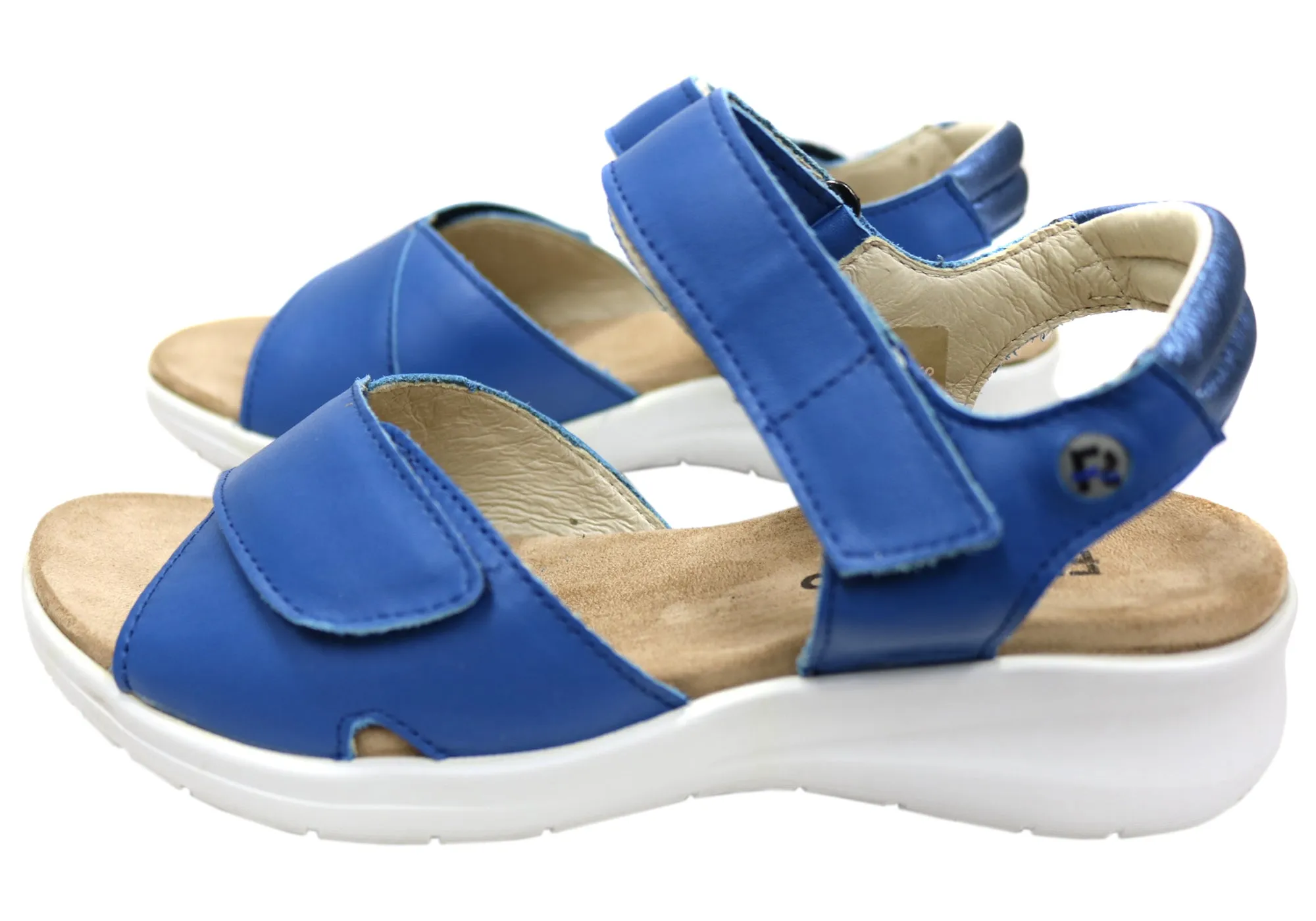 Flex & Go Britney Womens Comfortable Leather Sandals Made In Portugal