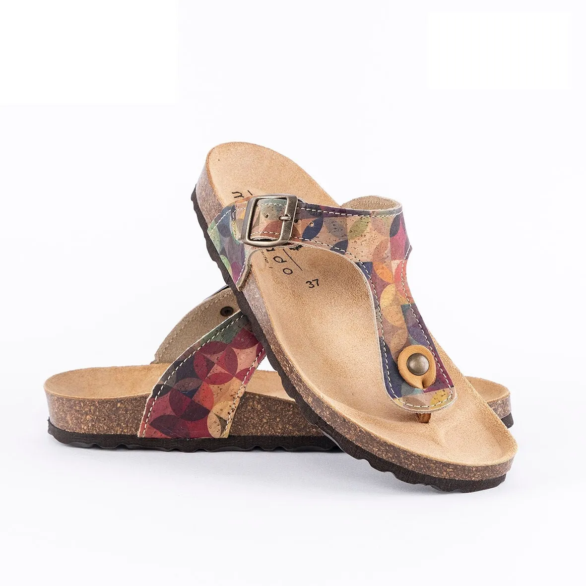 Flip Flop Rainbow | Vegan Cork Sandals