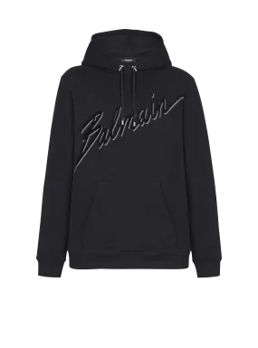 Flocked Balmain Letter hoodie