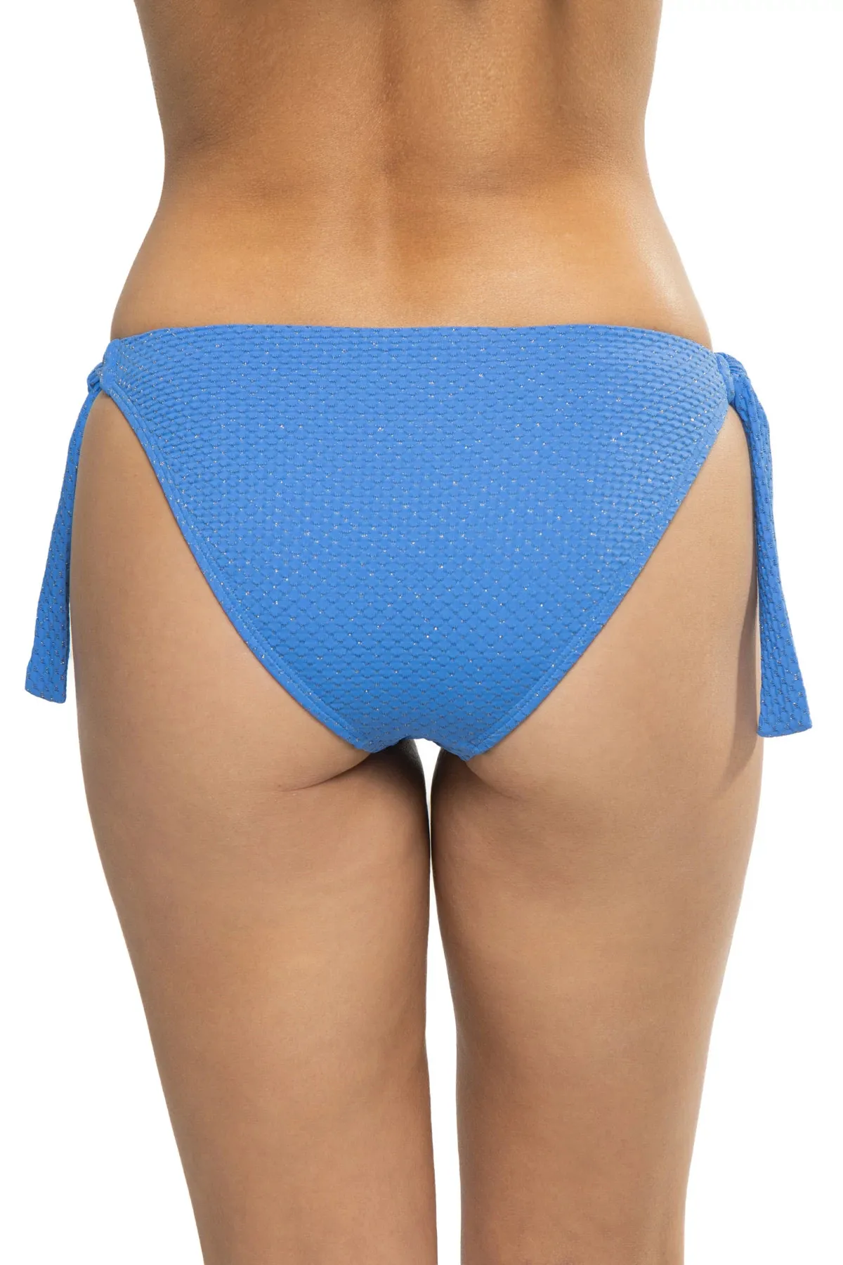 Frankie Textured Tie Side Hipster Bikini Bottom