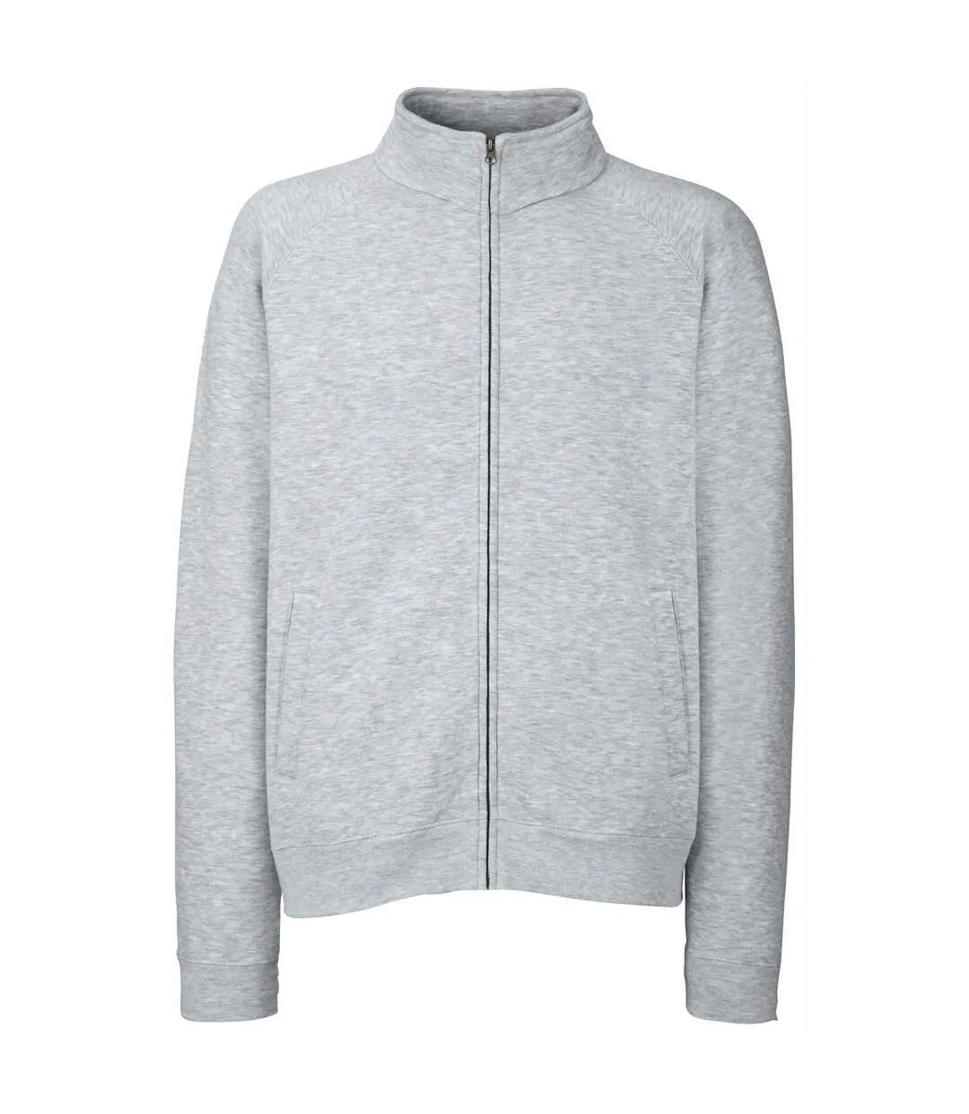 Fruit Of The Loom Mens Sweatshirt Jacket (Heather Grey) - UTBC1375