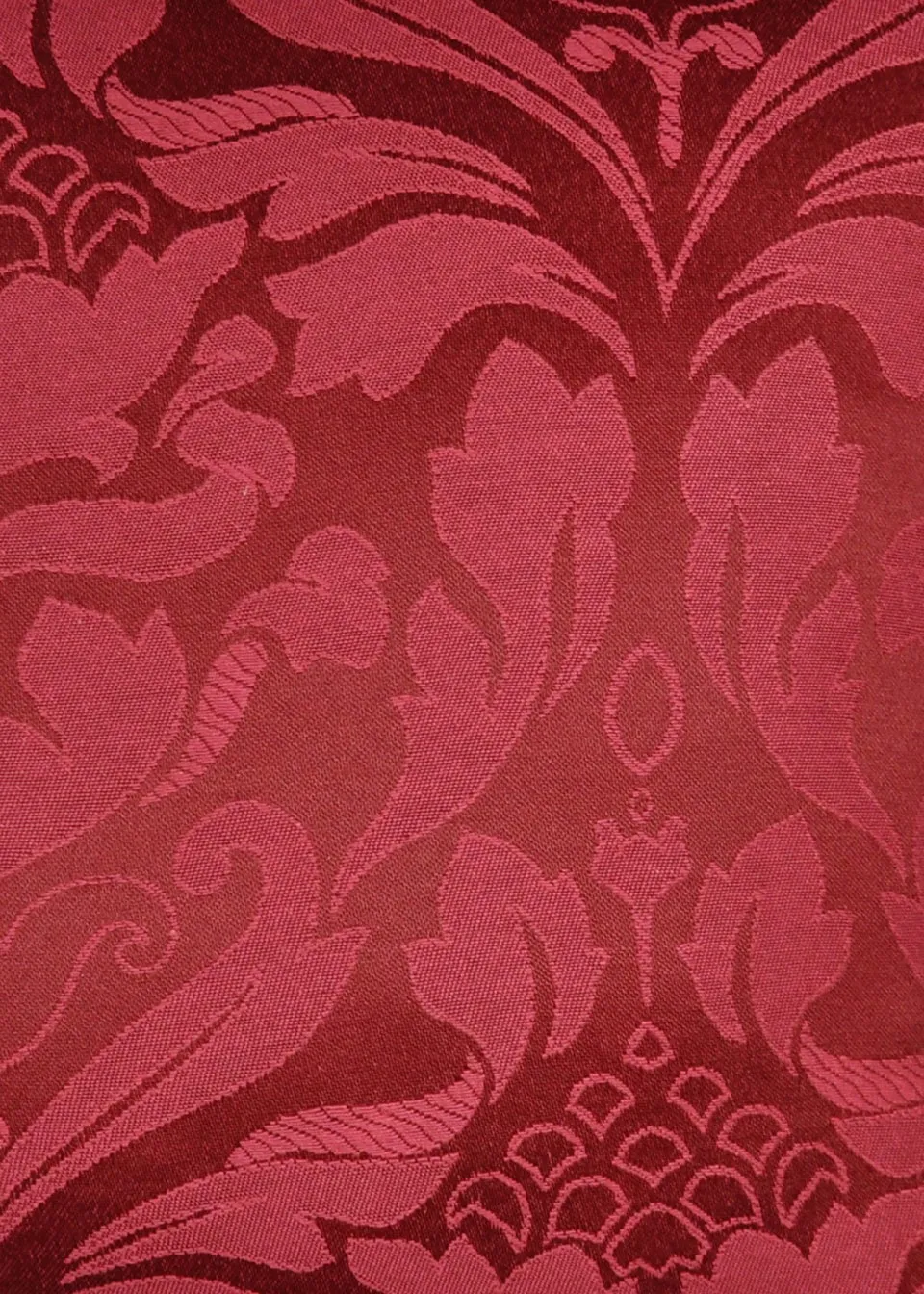 Fusion Eastbourne Jacquard Burgundy Pencil Pleat Curtains