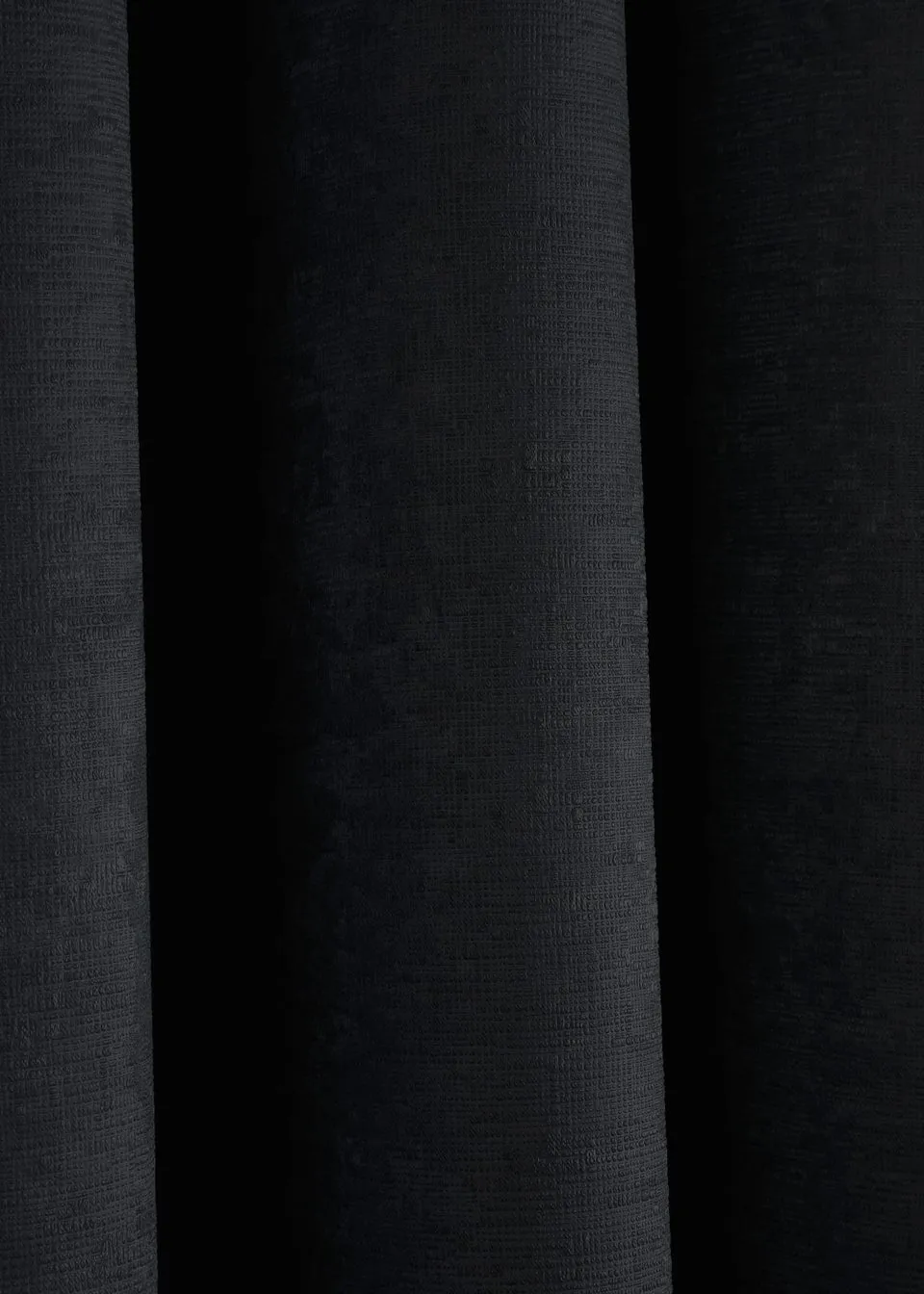 Fusion Strata Dimout Black Eyelet Curtains