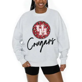 Gameday Couture Houston Cougars Women's Ash Premium Fleece Pullover Sweatshirt