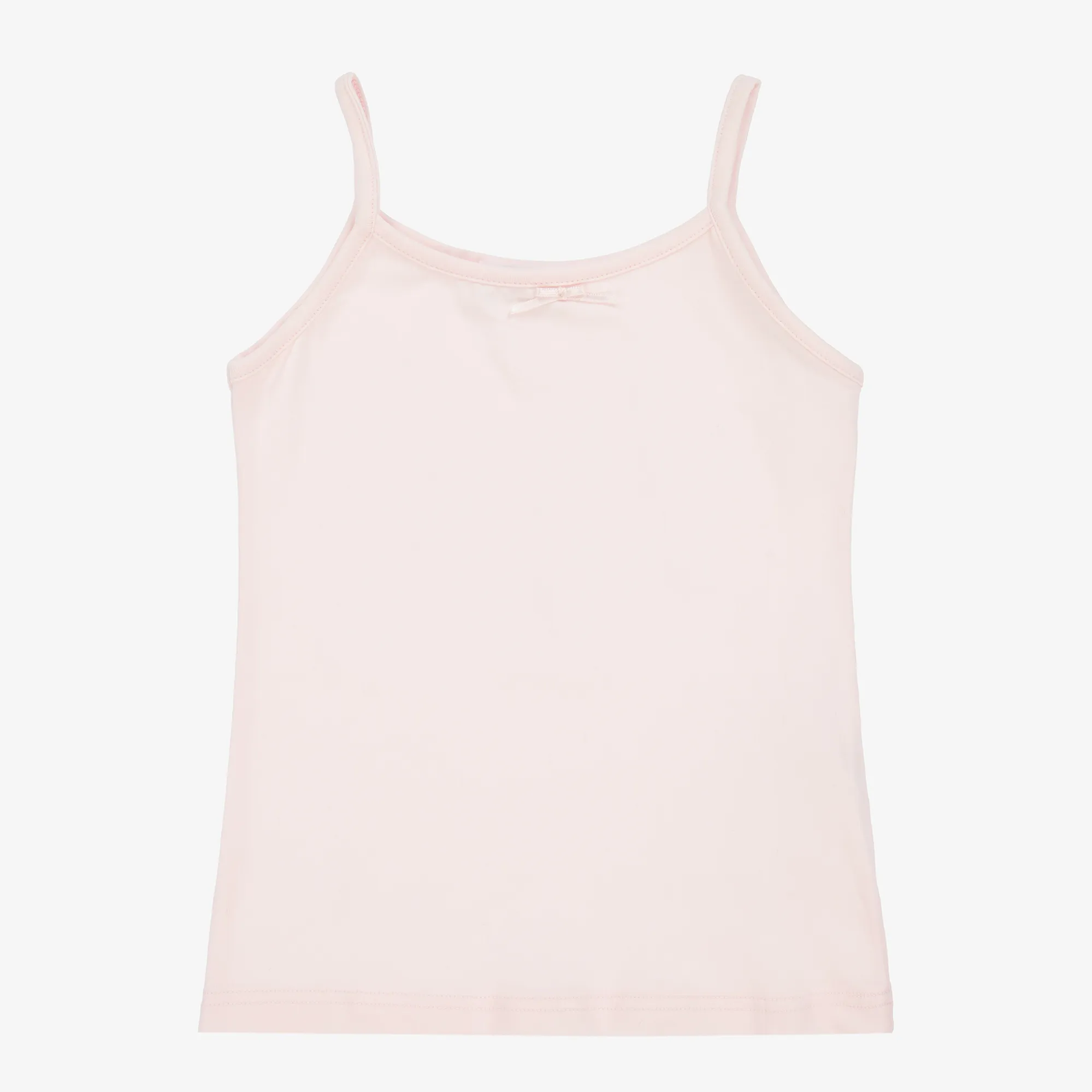 Girls Pink Cotton Vest Top