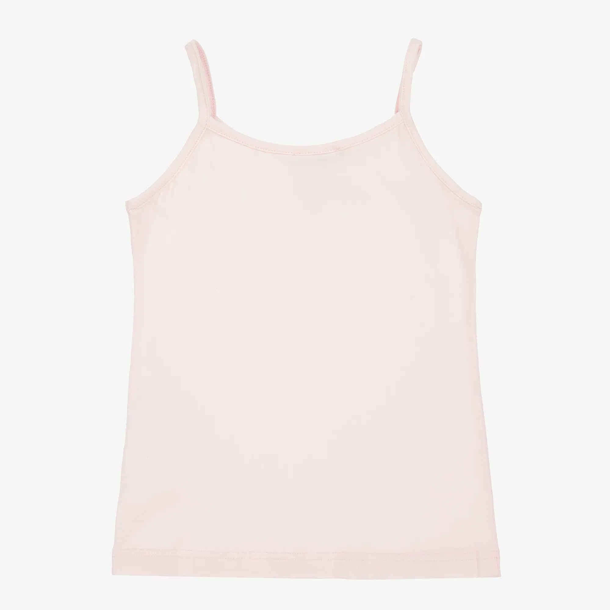 Girls Pink Cotton Vest Top