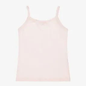 Girls Pink Cotton Vest Top