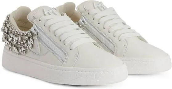 Giuseppe Zanotti GZ94 crystal-embellished sneakers White