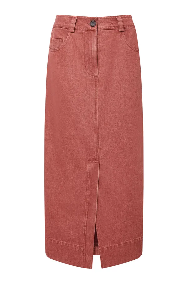 GRACE SKIRT - Red Wash