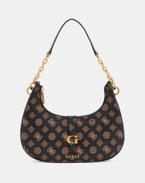 GUESS KUBA TOP ZIP SHOULDER BAG WOMEN (Dimensions: 28 x 22 x 6 cm)