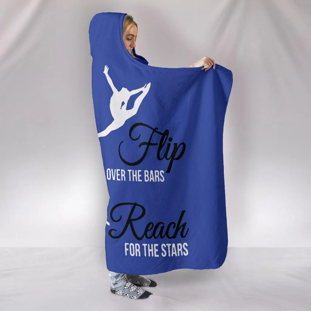 Gymnastics Hooded Blanket Blue