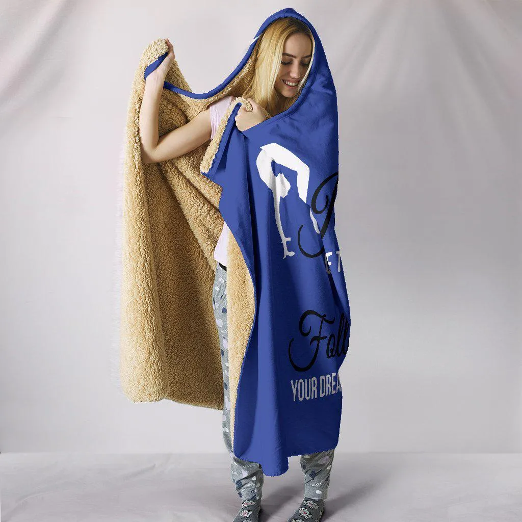 Gymnastics Hooded Blanket Blue