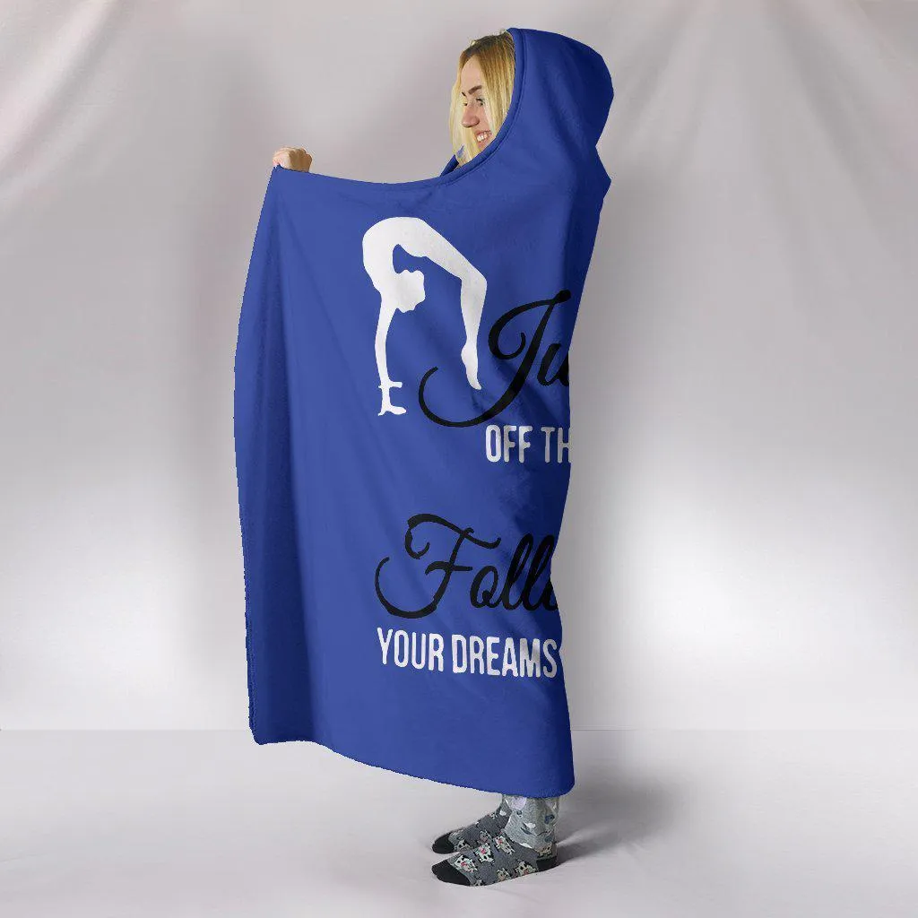 Gymnastics Hooded Blanket Blue