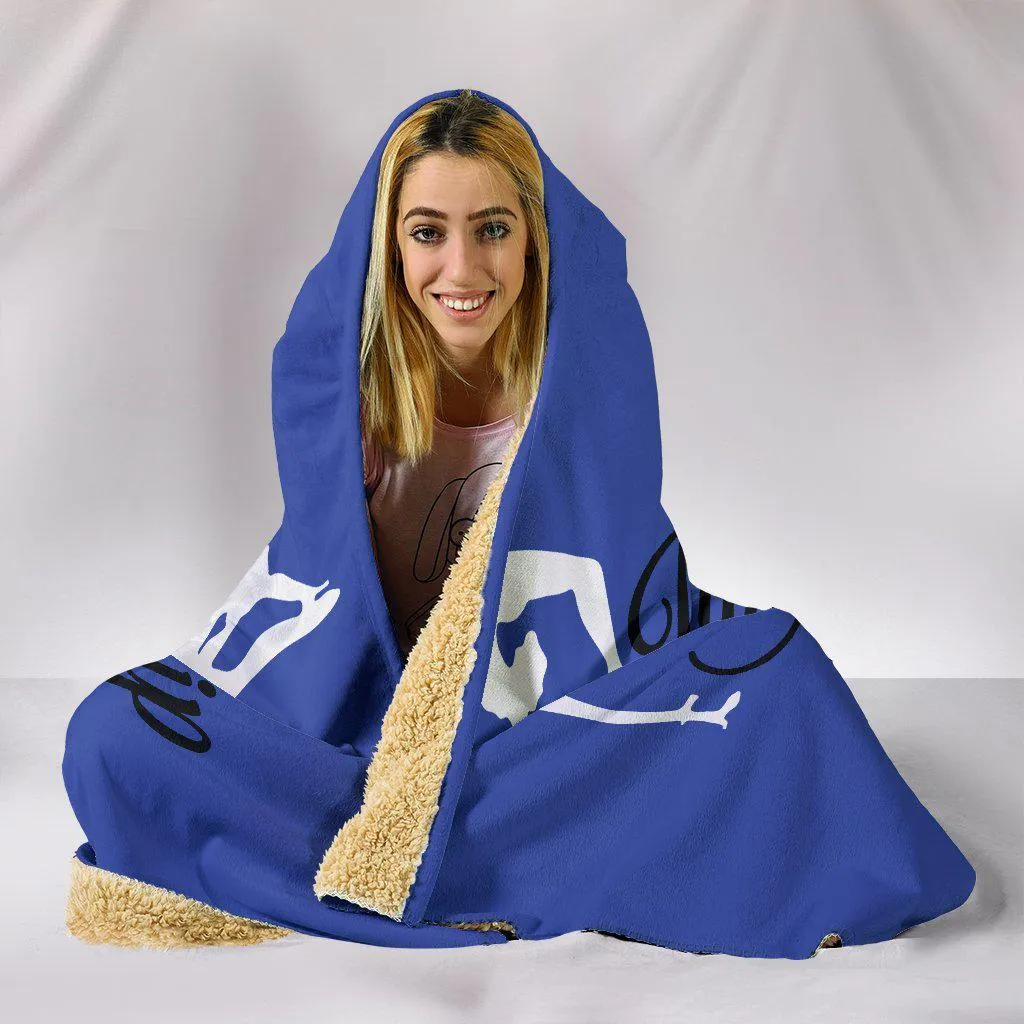 Gymnastics Hooded Blanket Blue