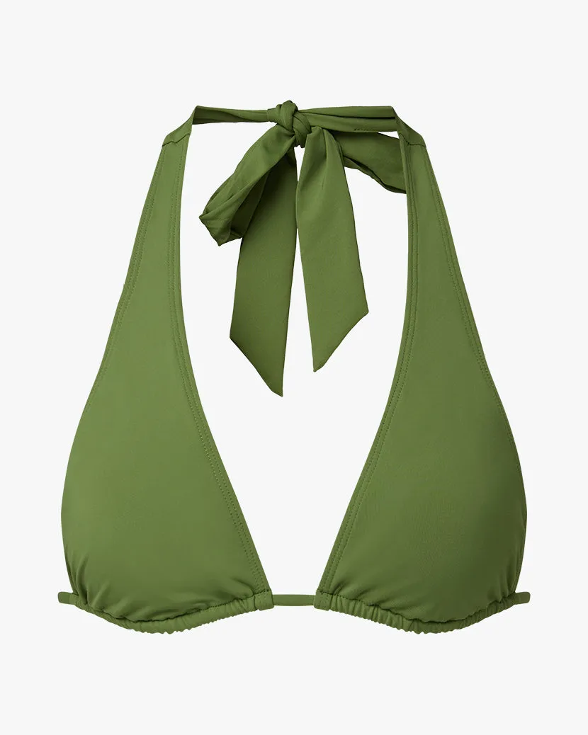 Halter Bikini Top | Court Green