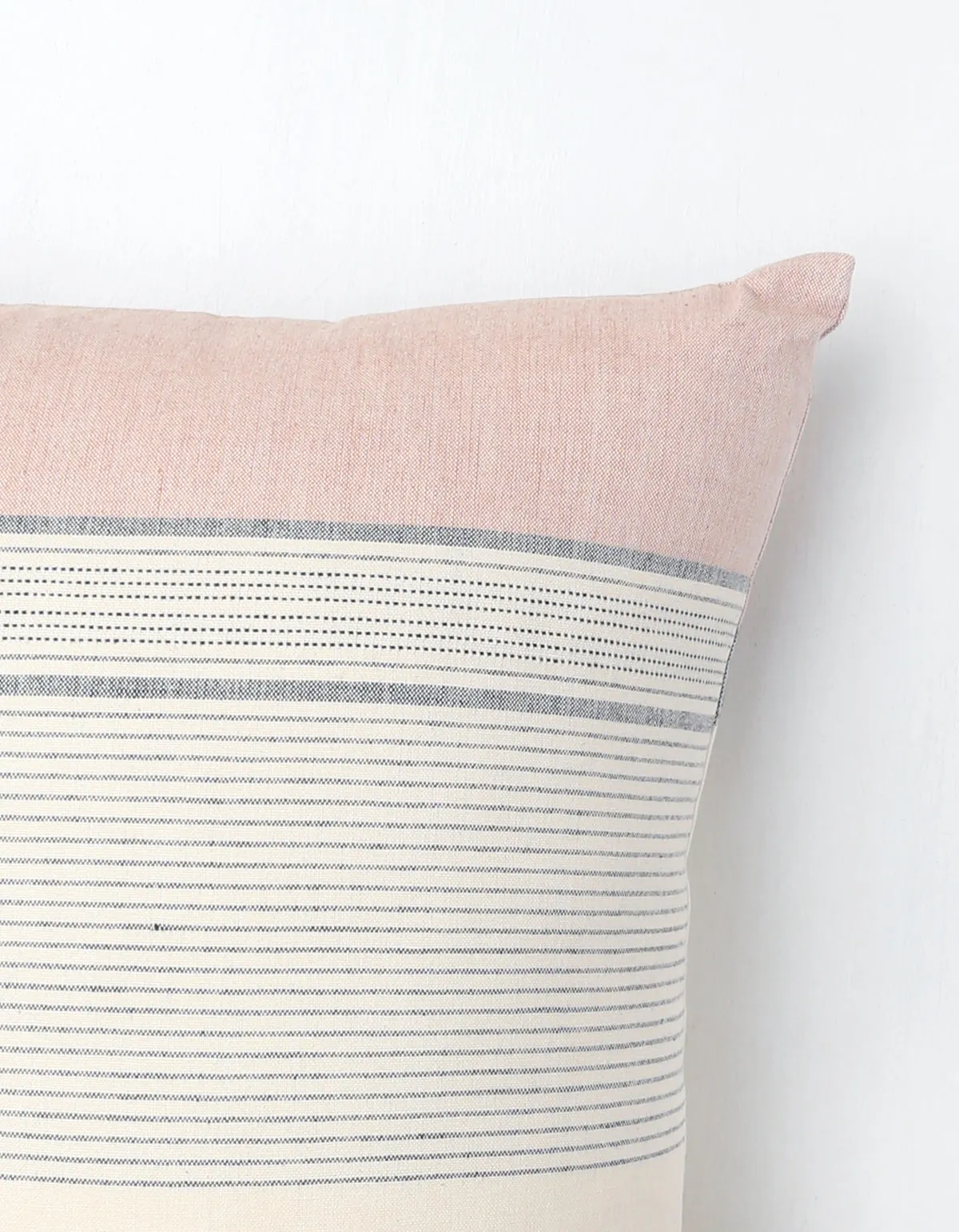 Hand Loomed Cotton Sunset Stripe Pillow