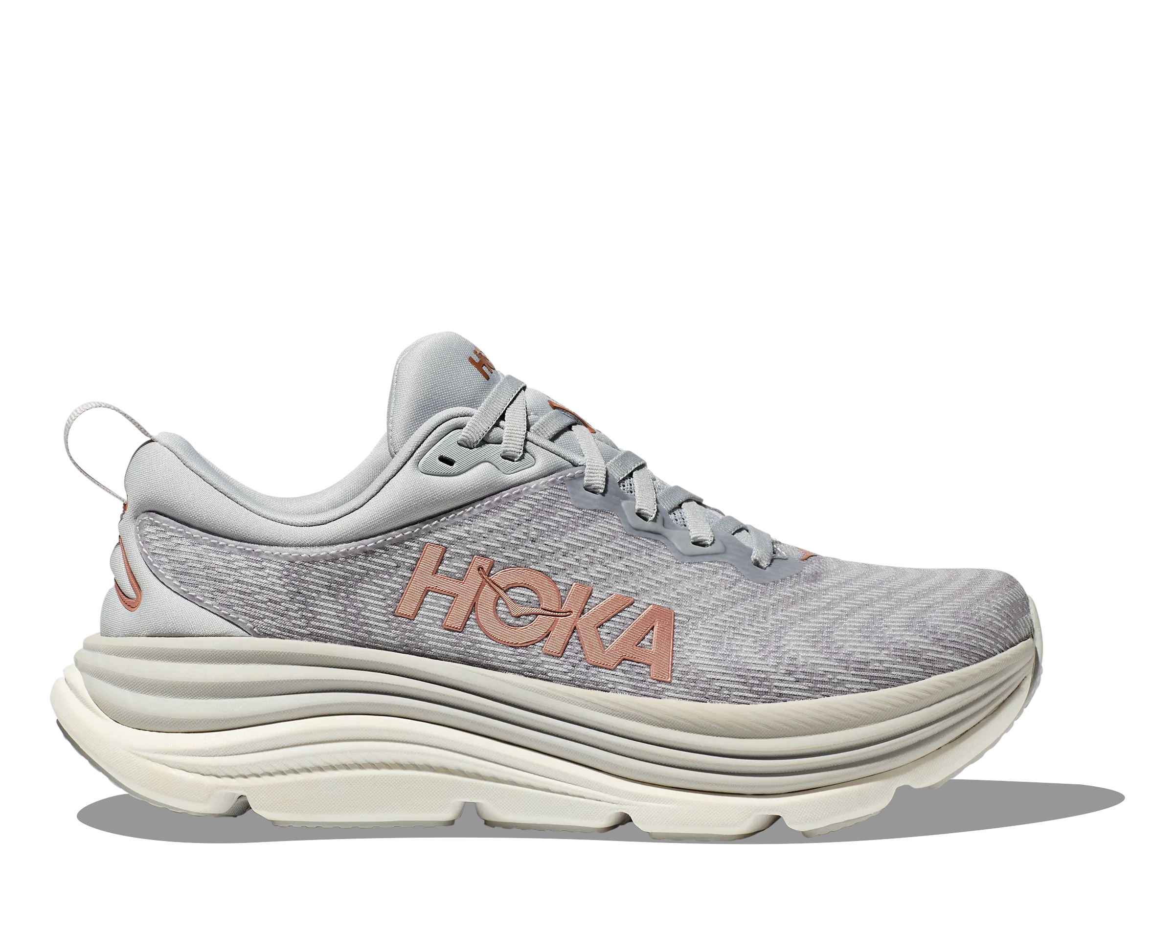 Hoka Gaviota 5 Harbor Mist Rose Gold Wide Women's