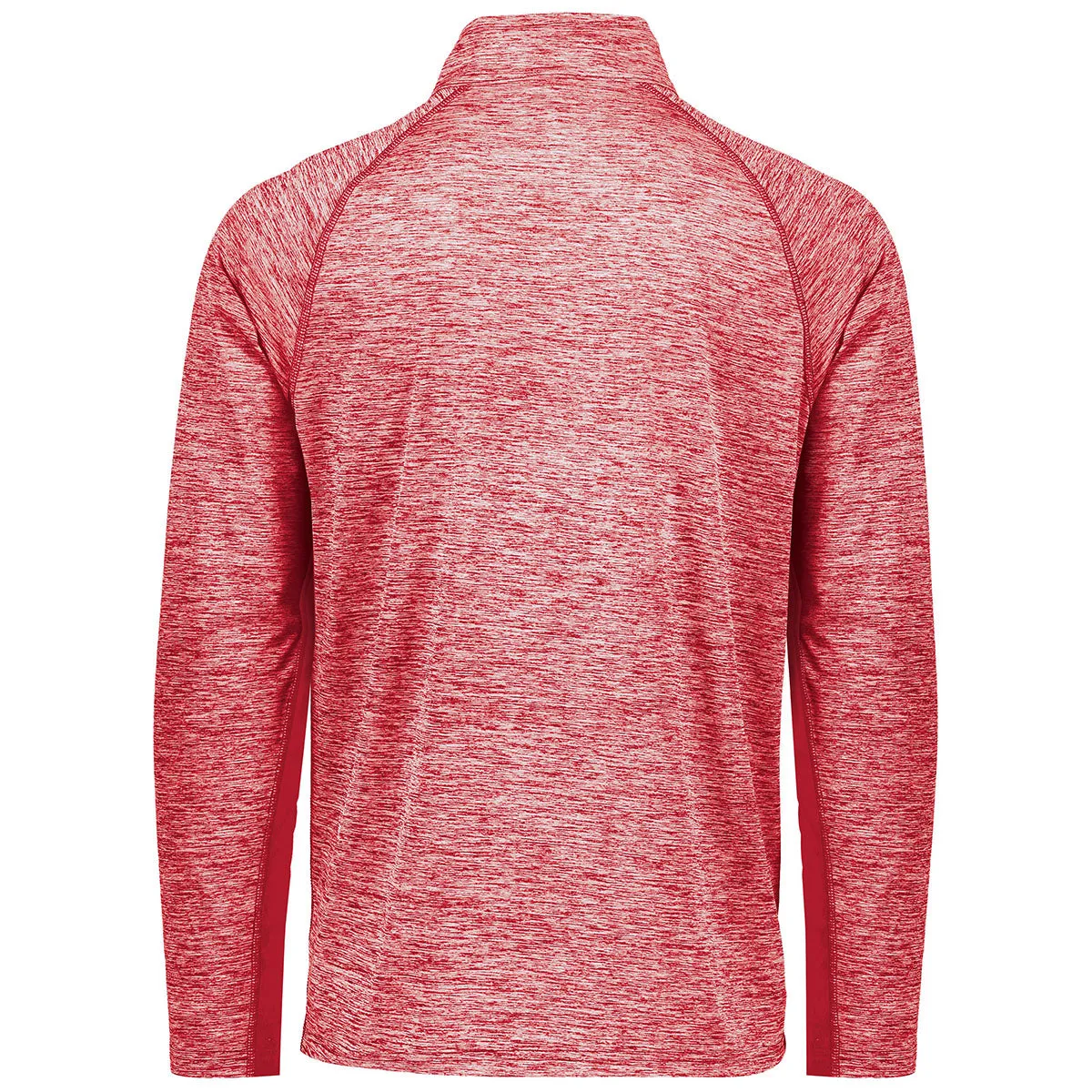 Holloway Men's Scarlet Heather Electrify Coolcore 1/2 Zip Pullover