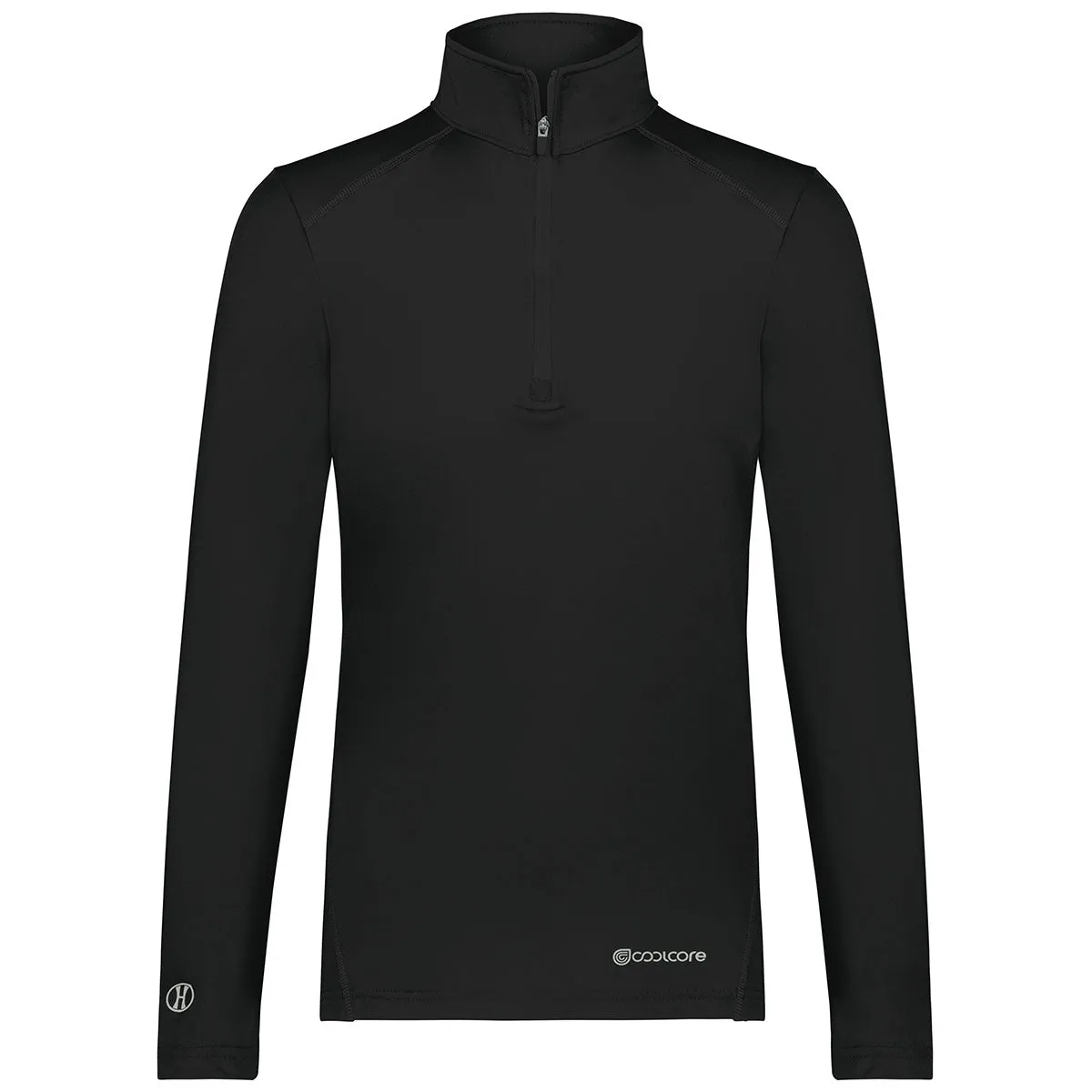 Holloway Women's Black Coolcore 1/4 Zip Pullover