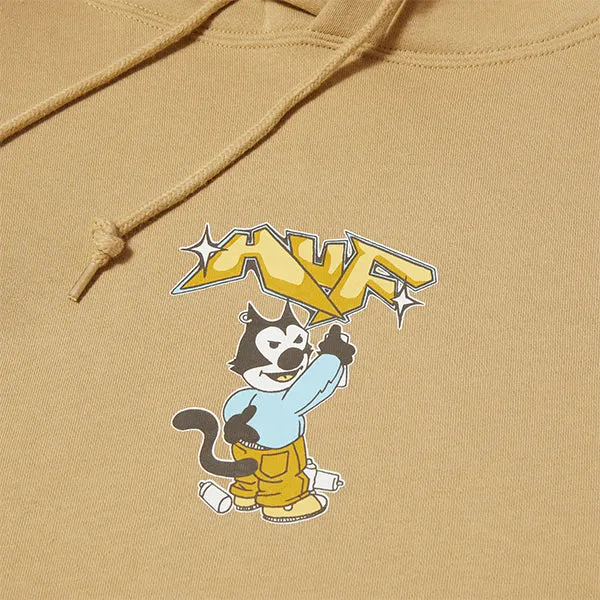 Huf Bad Cat Pull Over Hoodie Oatmeal