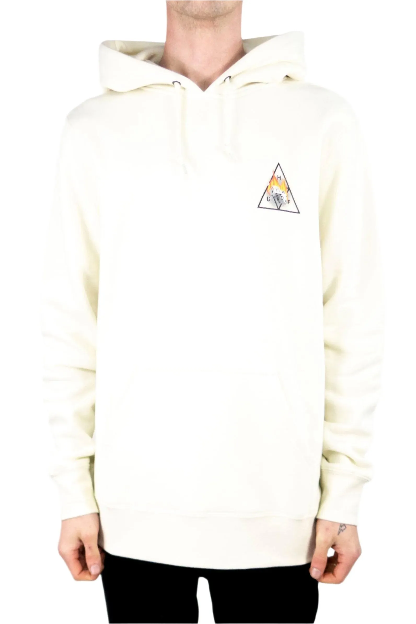 HUF Hot Dice Triple Triangle Hoodie - Natural exclusive at Remix