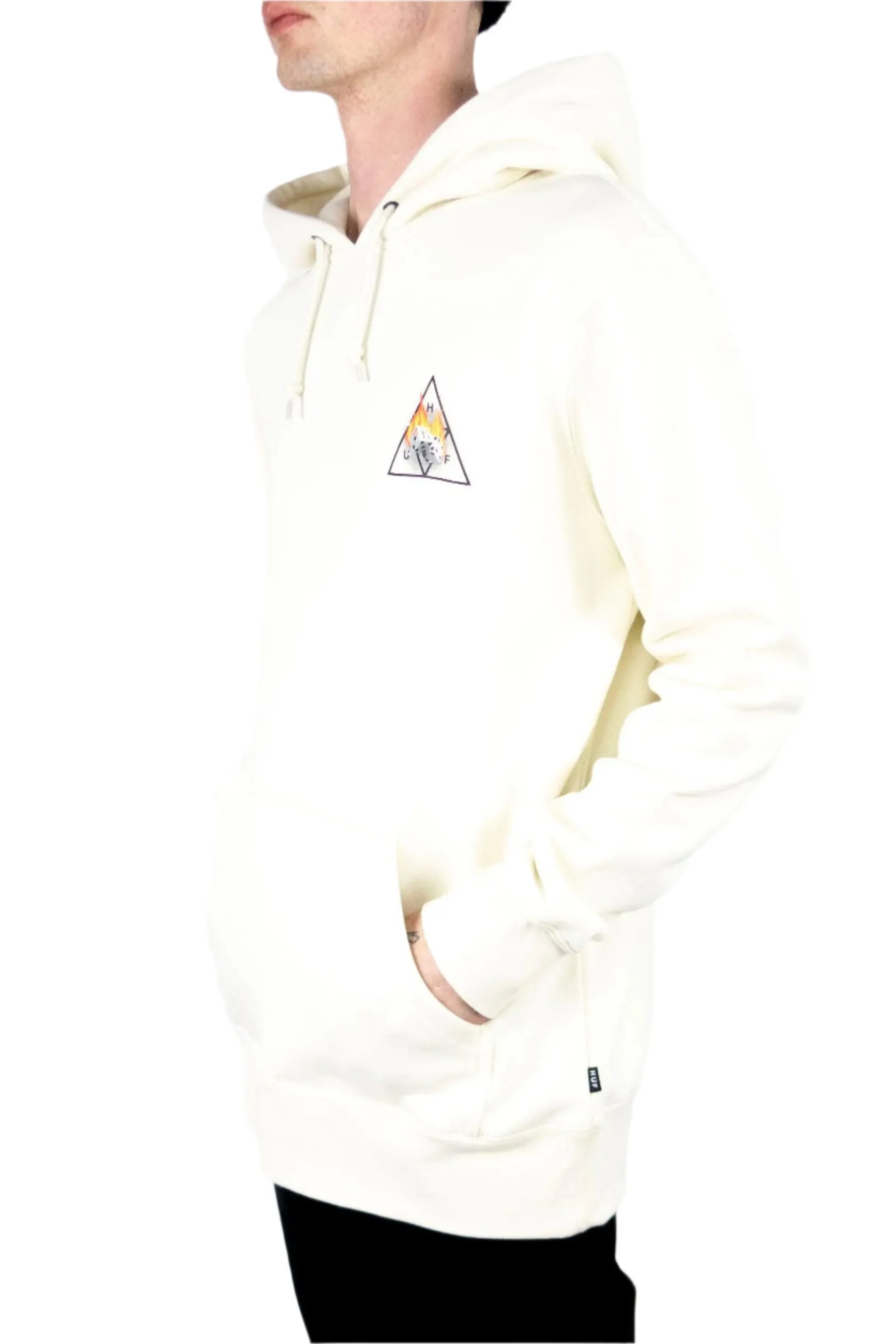 HUF Hot Dice Triple Triangle Hoodie - Natural exclusive at Remix