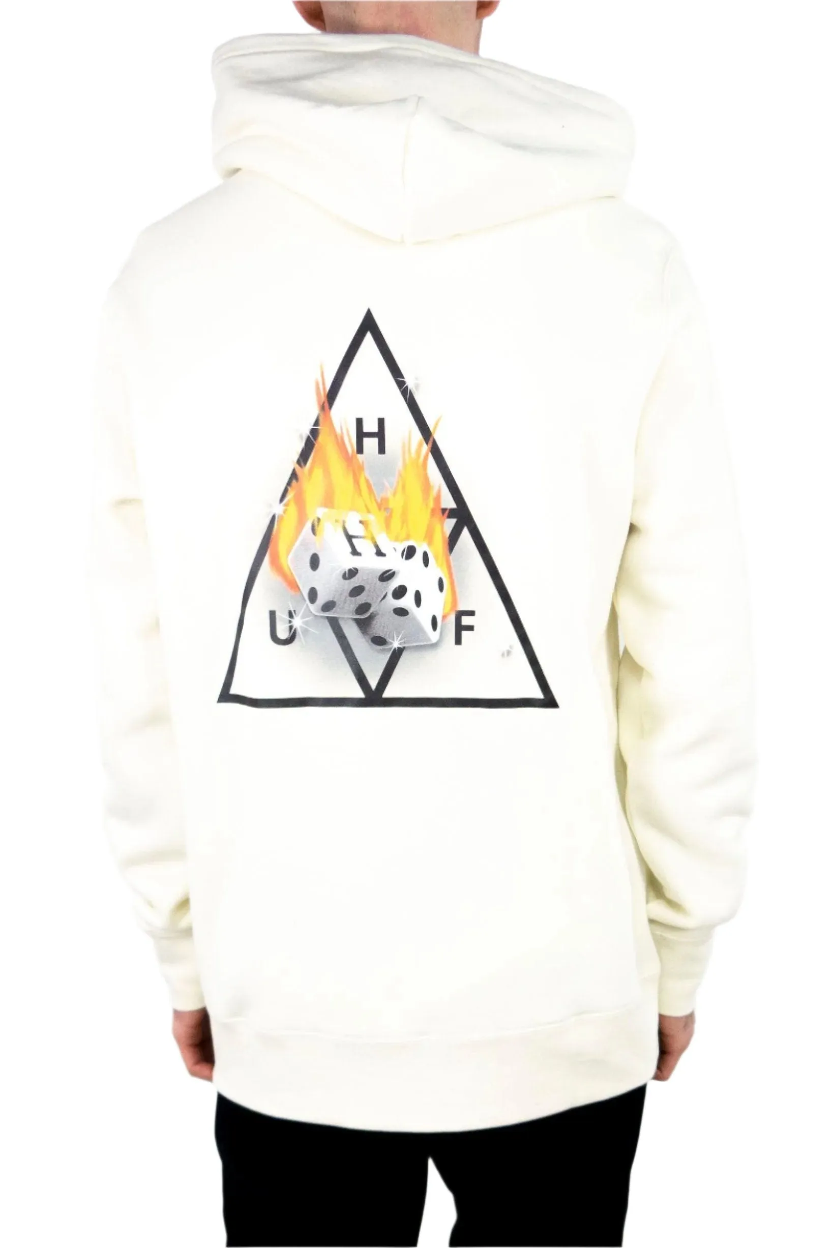 HUF Hot Dice Triple Triangle Hoodie - Natural exclusive at Remix