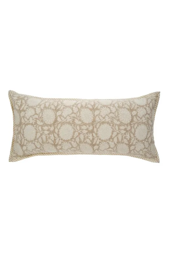 Indaba, Maeve Block Print Pillow-Sand  