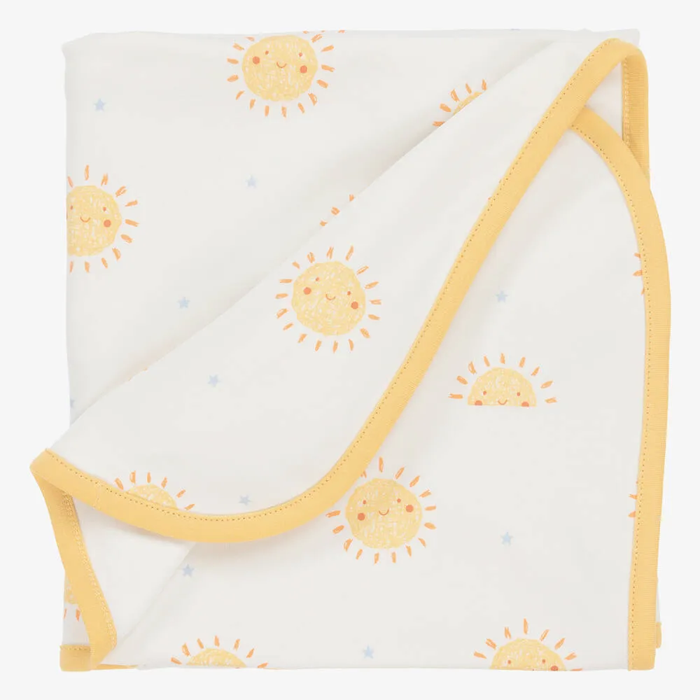 Ivory & Yellow Sunny Day Blanket (73cm)