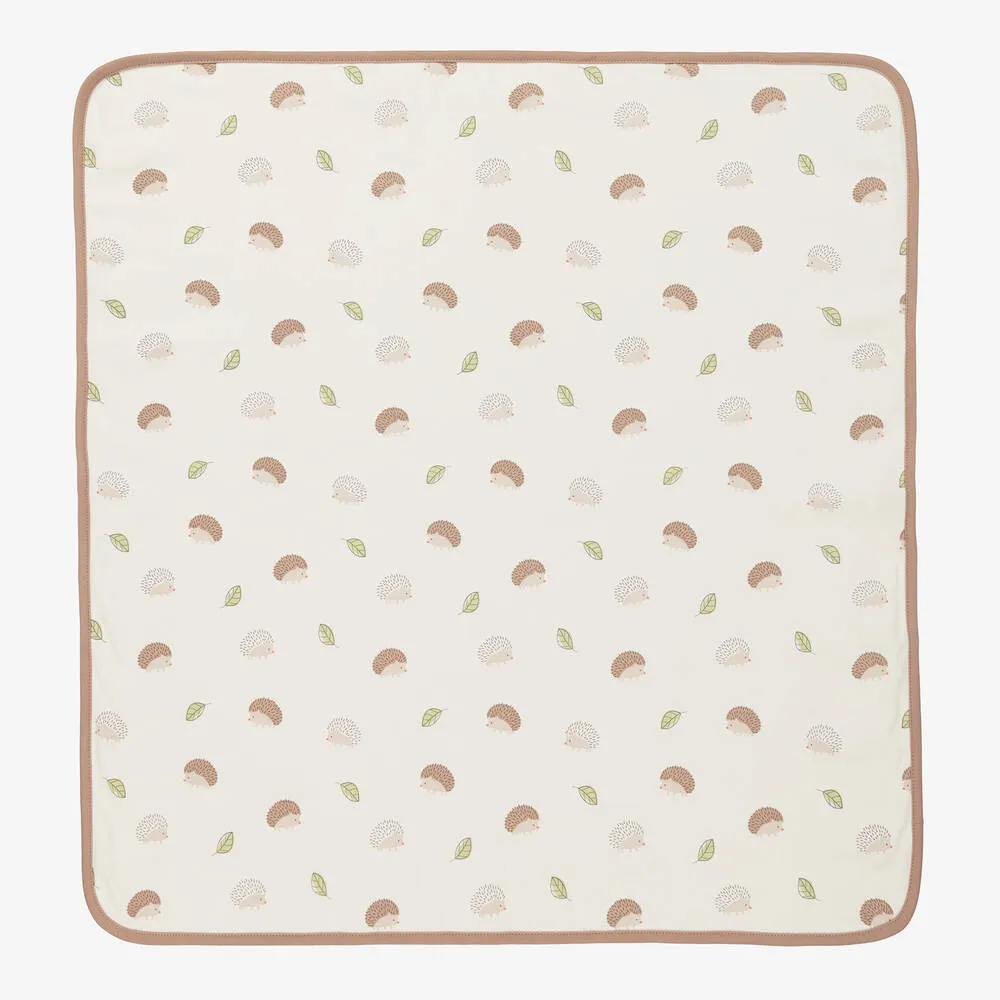 Ivory Cotton Hedgy Hedgehog Blanket (71cm)