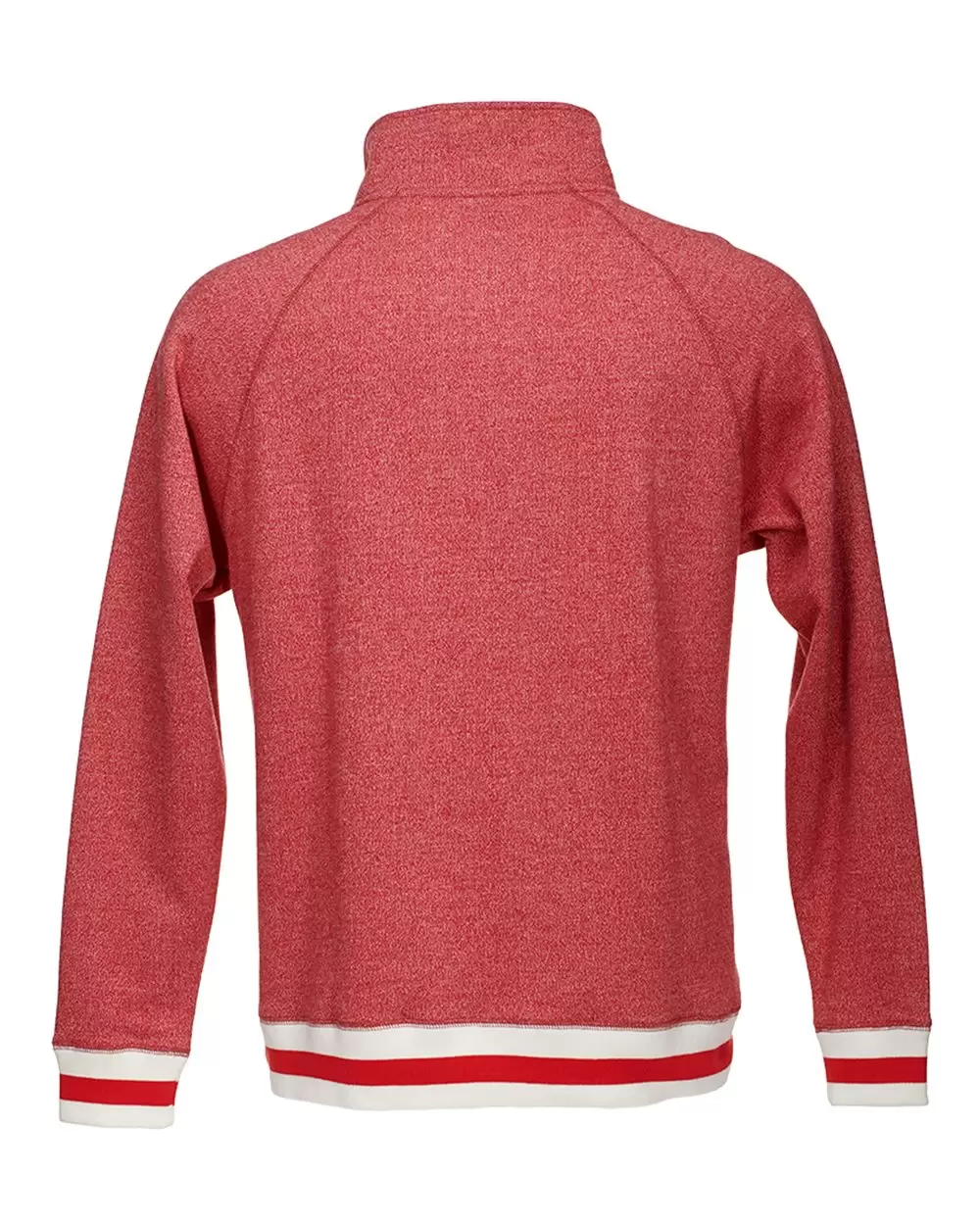 J America 8703 Peppered Fleece 1/4 Zip Pullover SKU: 8703