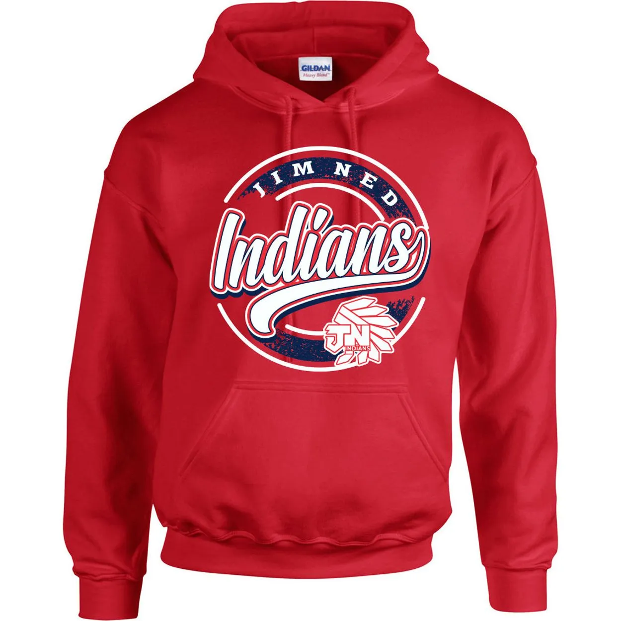 Jim Ned Indians - Circle Script Hoodie