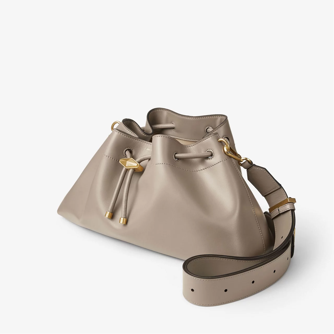 JIMMY CHOO Cinch M Bag - TAUPEGOLD