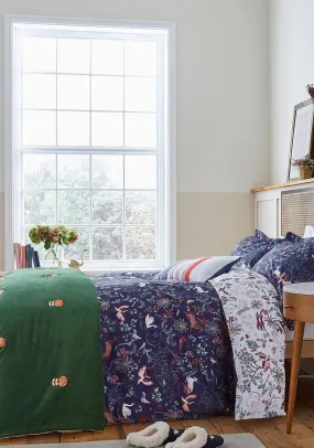 Joules Sleep Bright Double Duvet Cover Set, Navy