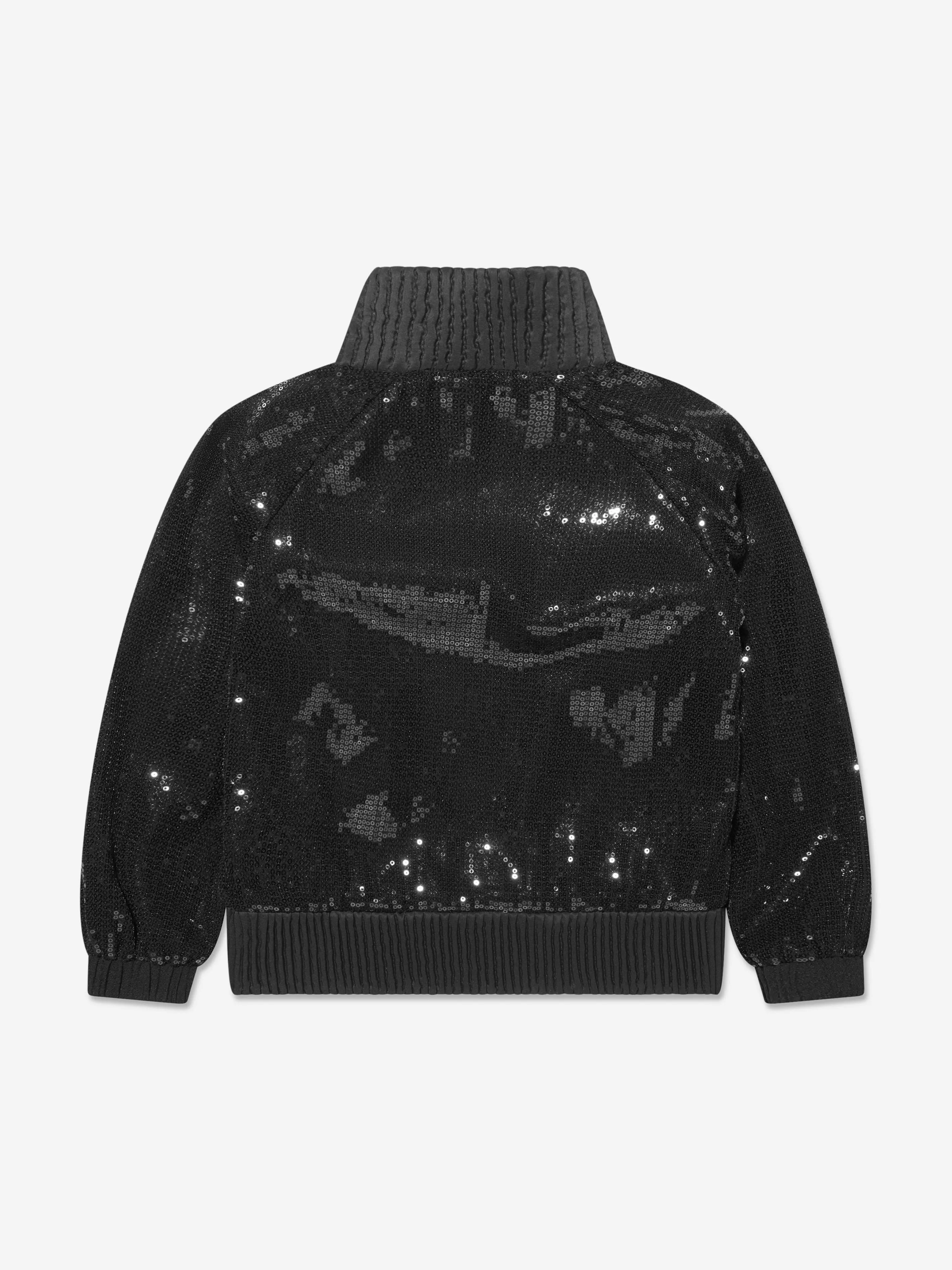 Karl Lagerfeld Girls Karl Ikonik Ceremony Jacket in Black