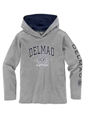 Kids Logo Print Hoodie by DELMAO | Look Again