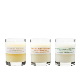 Kit 3 Mini Bougies Candles