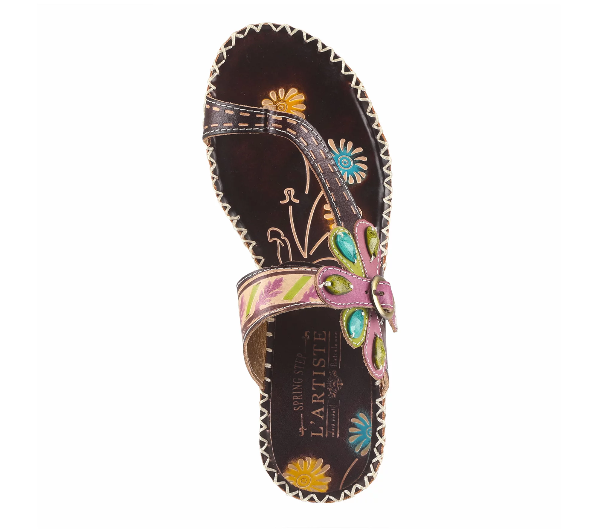 L'Artiste by Spring Step Toe Loop Sandals - Santorini