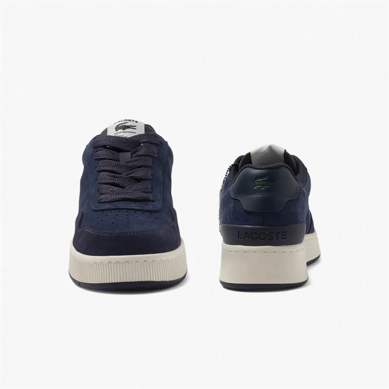 Lacoste Mens Ace Clip Leather Trainers Navy/Off White