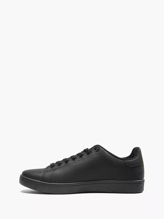 Lambretta  Black Lace Up Casual Trainers