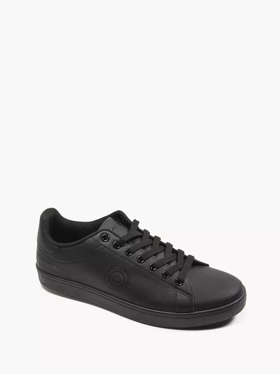 Lambretta  Black Lace Up Casual Trainers