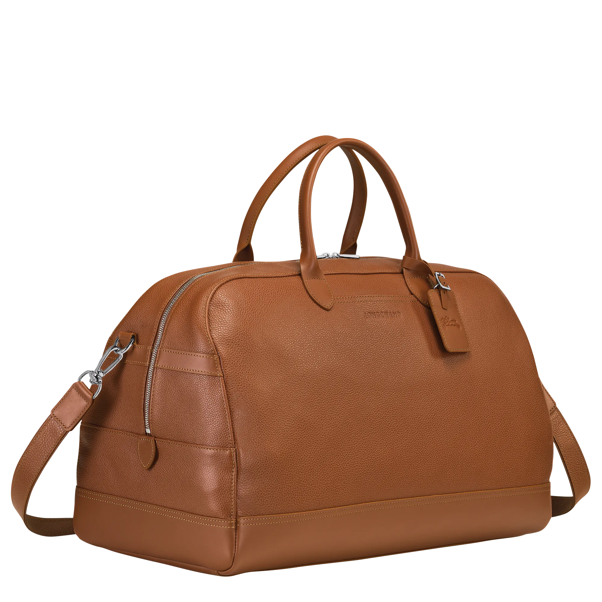 Le Foulonné M Travel bag Caramel - Leather