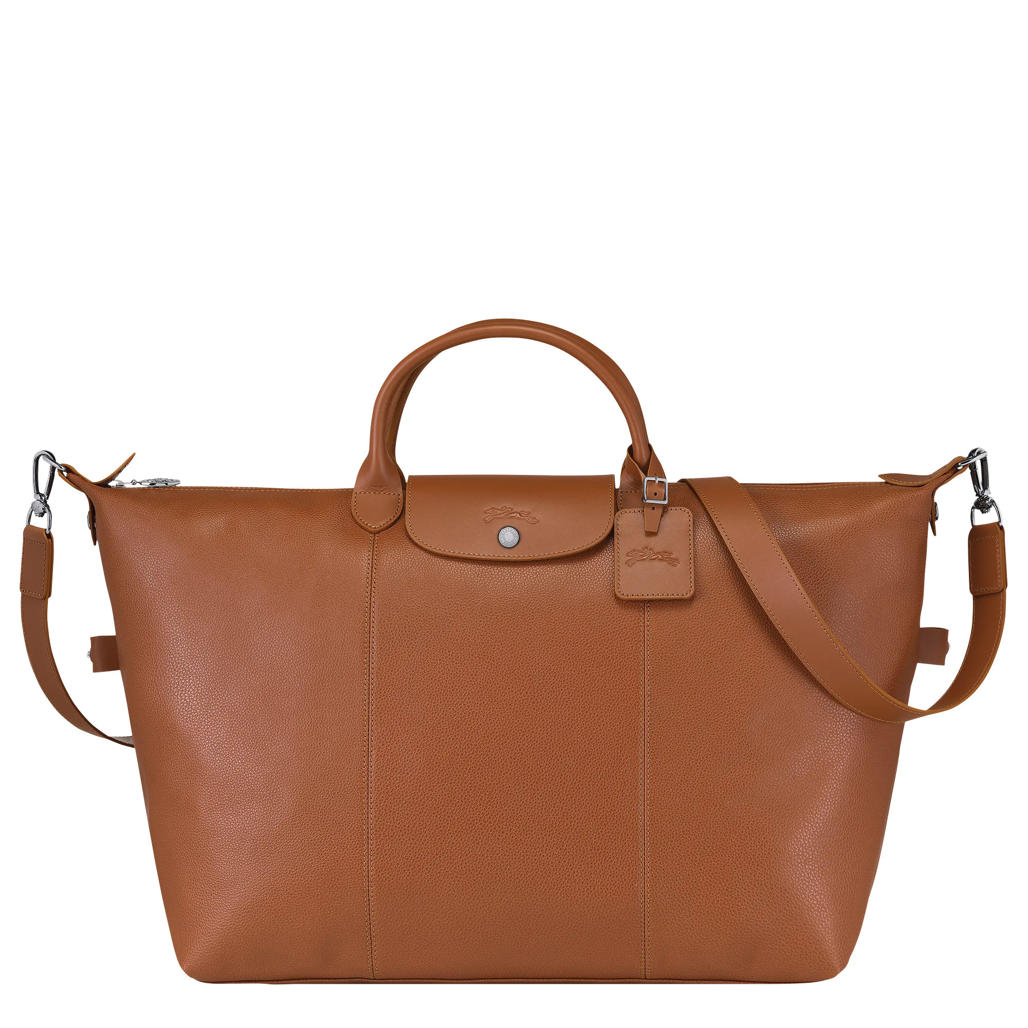 Le Foulonné S Travel bag Caramel - Leather