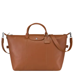 Le Foulonné S Travel bag Caramel - Leather